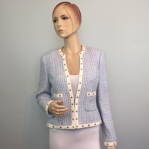 Carlisle Jackets & Blazers - CARLISLE Studded Detail Tweed Jacket 2